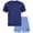 Navy/Light Blue, variant on Black Bear Boys Short Sets Tagless Short Sleeve Athletic T-Shirt and Performance Shorts 2 Piece
