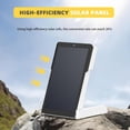thumbnail image 3 of MINSUI-OWL-SP Solar Camping Lantern, Portable Solar Lamp, 300° Adjustable Stand LED Emergency Light, 4 Brightness Levels & SOS, Outdoor Survival Gear for Power Outages, Hiking, Tent (White), 3 of 4