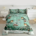 thumbnail image 2 of Homewish Cute Cartoon Bird Full Size Comforter Sets, Winter Christmas Snow Bedding Comforter Set, Teens Kids Boys Girls Reversible Bedding Sets, Ultra Soft Bedroom Decor, 3-Piece, 2 of 8