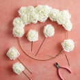 Bright Creations 3" Artificial Rose Flowers 60pcs Real Looking Fake