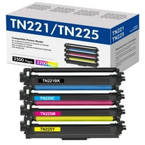 TN221 TN225 Toner Cartridge 4-Pack Compatible for Brother TN-225 TN-221 HL-3140CW 3142CW 3150CDW 3152CDW 3170CDW 3172CDW MFC-9130CW 9140CDN 9330CDW 9340CDW DCP-9020CDW Printer Ink