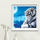 thumbnail image 2 of Pintura del diamante del tigre Zulema 30x30cm Decoración Del Hogar Manualidades, 2 of 7
