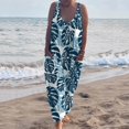 thumbnail image 2 of Aayomet OnePiece Jumpsuits For Women Women Summer Loose Casual Sleeveless Prints Jumpsuits Long Pant Romper Jumpsuit With,Blue XL, 2 of 5