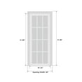thumbnail image 6 of Modern Solid Interior Door with Handle | Planum 0210 Black Matte | Single Regural Panel Frame Trims | Bathroom Bedroom Sturdy Doors-24" x 96", 6 of 6