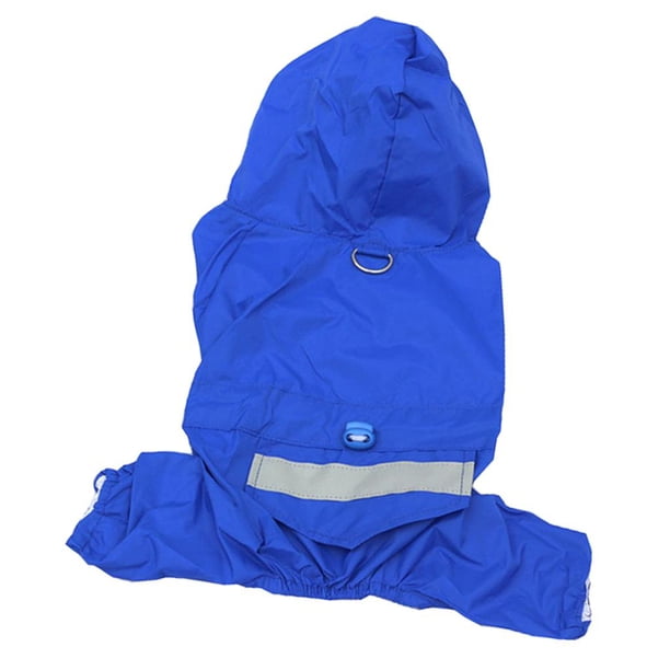Capa Impermeable del Perro Yinane Chaqueta Con Capucha Del Perro Mediano Pequeño Reflexivo XXL Azul XXL