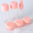 thumbnail image 1 of Juego de botellas de viaje, recipientes de artículos de tocador recargables a prueba de fugas para Champú Líquido con botella pulverizadora, botellas de crema cosmética, 8 Uds., 1 of 8
