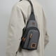 thumbnail image 4 of Bolso Bandolera de Gran Capacidad, Diseño Multicompartimento, Correa Ajustable Impermeable, Ideal para Viajes de Negocios, Ideal Como Regalo para Hombres., 4 of 6