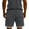 thumbnail image 5 of DayScoop Men's Casual Shorts Summer Shorts Fashion Linen Elastic Waist Drawstring Beach Pockets Breathable Short Pants, 5 of 6