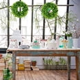 thumbnail image 4 of 2 Pack Artificial Boxwood Wreath - 11" Mini-Sized Boxwood Wreath Green Candle Wreath for Wall Window Home Decoration, 4 of 5