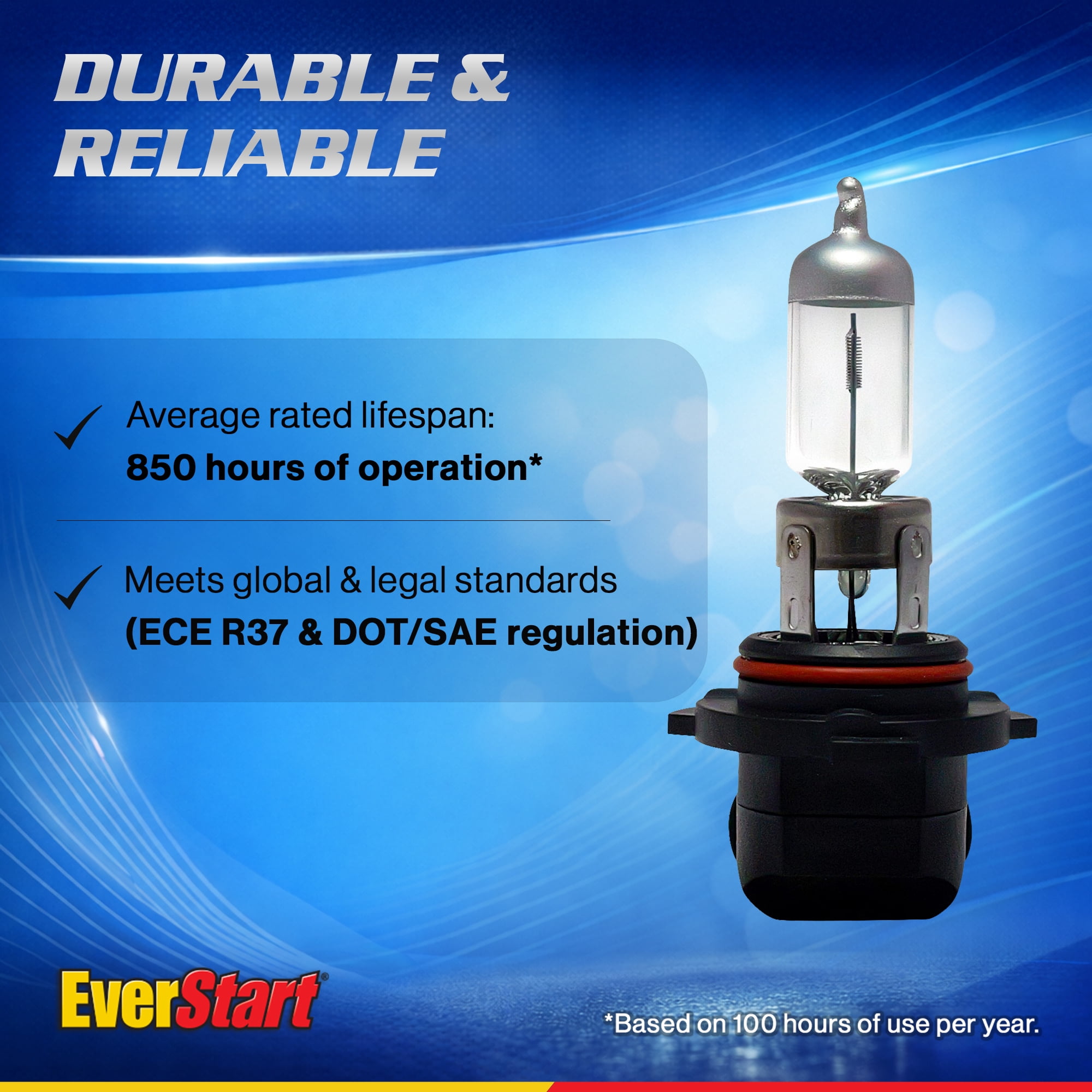 EverStart 9006 Halogen Headlight Bulb, 1 Pack