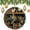 pattern-1188, variant on Ceramic Ornament Black Crow Pumpkin Christmas Decorations Ornament Fall Happy Halloween Ornament Gift Ceramic Holiday Decoration Present Porcelain 3inch Flat with Gold Ribbon Both Sides