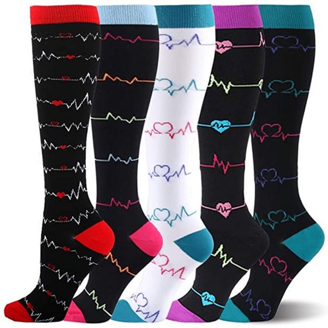 Calcetines de compresión tubo transpirable Calcetines de compresión para hombres y mujeres Calcetines deportivos al aire libre Calcetines de compresión