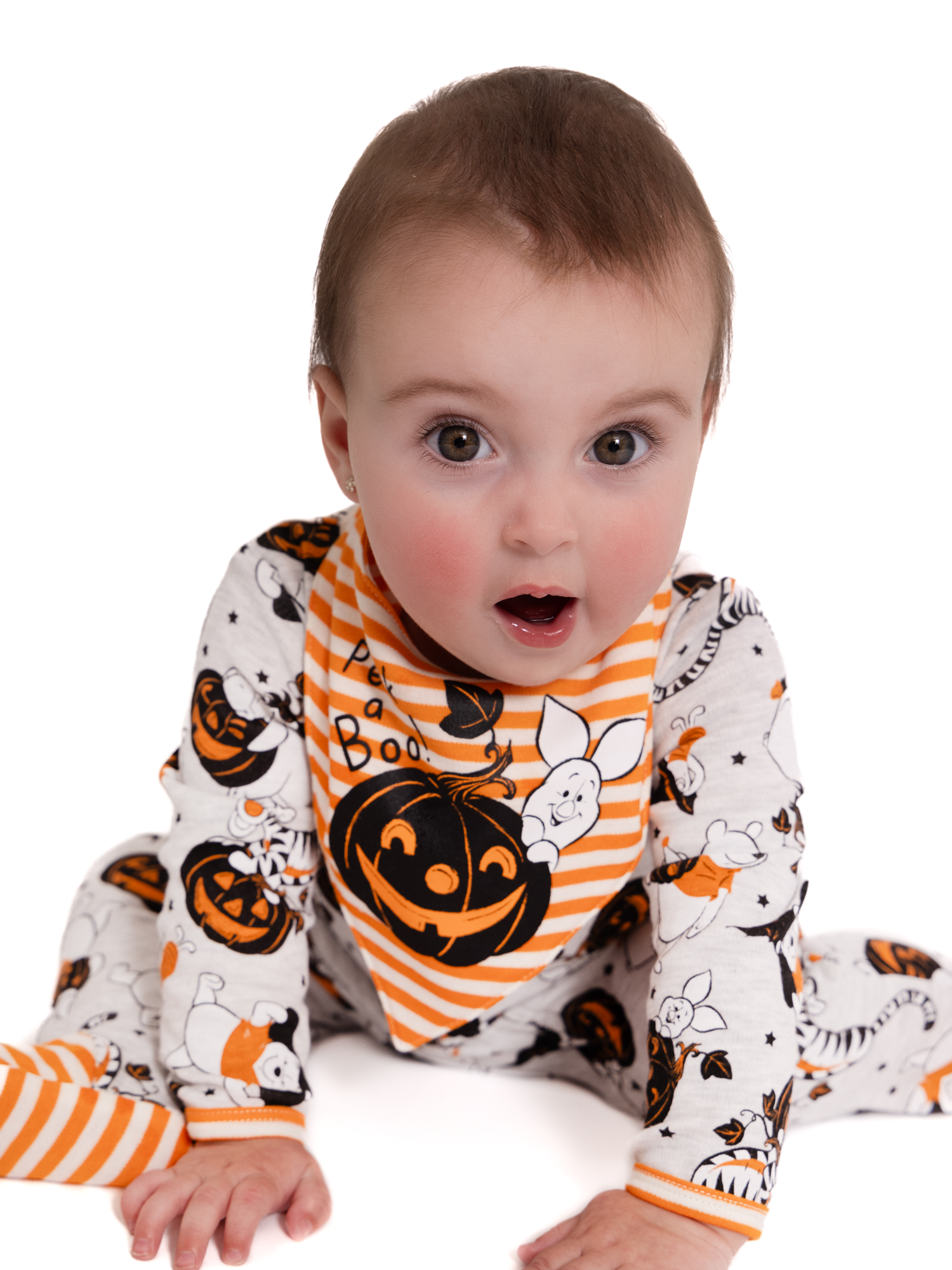 Baby Character Halloween Footed Sleep N Play & Bib Set, 2-Piece, Sizes Newborn-6/9 Months