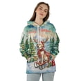 thumbnail image 4 of Merry Christmas Santa Reindeer Antlers Labrador Retriever Sleigh Xmas Winter Holiday All Over Print 3D Hoodie Unisex Merch Hoodies Lab Dog Lover Gifts - 00023, 4 of 6