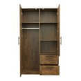 thumbnail image 6 of Cfowner 2 Door Wardrobe Cabinet with 2 Drawers and 5 Storage Spaces, 39.37"W x 19.49"D x 70.87"H, 6 of 9