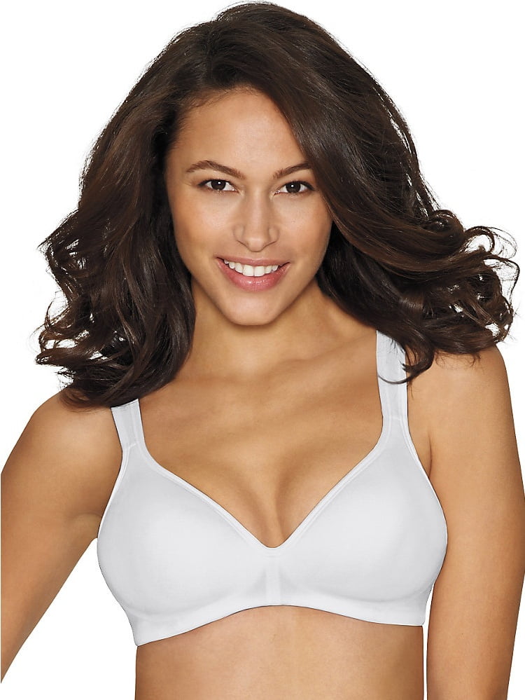 Hanes Hanes Fit Perfection; Wirefree Bra, Color White, Size 36B