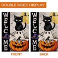 thumbnail image 3 of Halloween Garden Flag, Halloween Decor Ghost Cat Boo Yard Flag 12.5x18 Double Sided Holiday, Halloween Garden Flags Pumpkin Signs Home Decorations Rustic Welcome Outdoor Decorative Farmhouse, 3 of 6