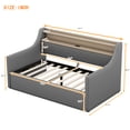thumbnail image 3 of Bellemave Upholstered Daybed with Hydraulic Storage System Plywood, Medium Density Fiberboard, Gray, 3 of 10