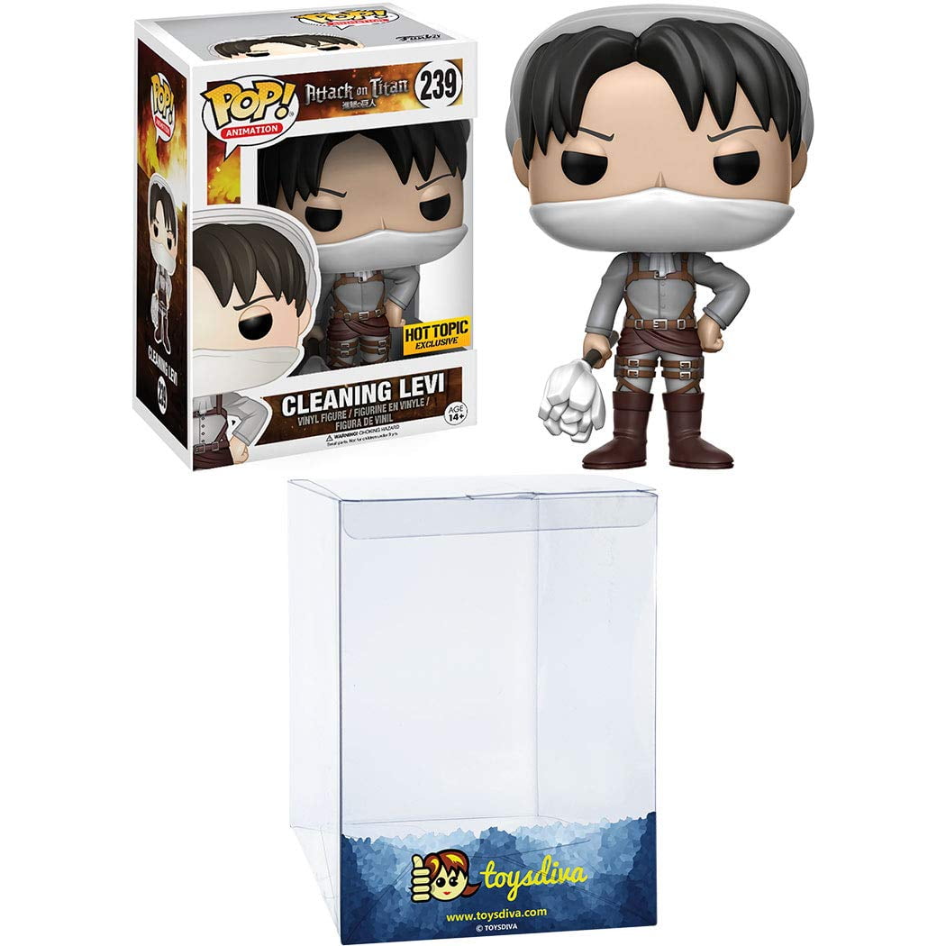Funko Pop Animation #239 Cleaning Levi Attack on Titan Hot Topic Exclusive