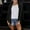 Black, variant on YMNXA Women'S Cardigan Long Sleeve Solid Color Open Front Sequin Loose Fit Comfortable Fashion Top For Daily Wear Black L