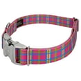 thumbnail image 5 of Country Brook Petz® Premium Bubblegum Pink Plaid Dog Collar and Leash, Extra Large, 5 of 7