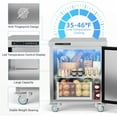 thumbnail image 6 of 28Inch Refrigerator Sandwich/Salad Prep Table Refrigerator,7.42 cu. ft W 1 Door Commercial Stainless Steel Counter Food Prep Station Cooler Refrigerator for Restaurant Bar, 6 of 7