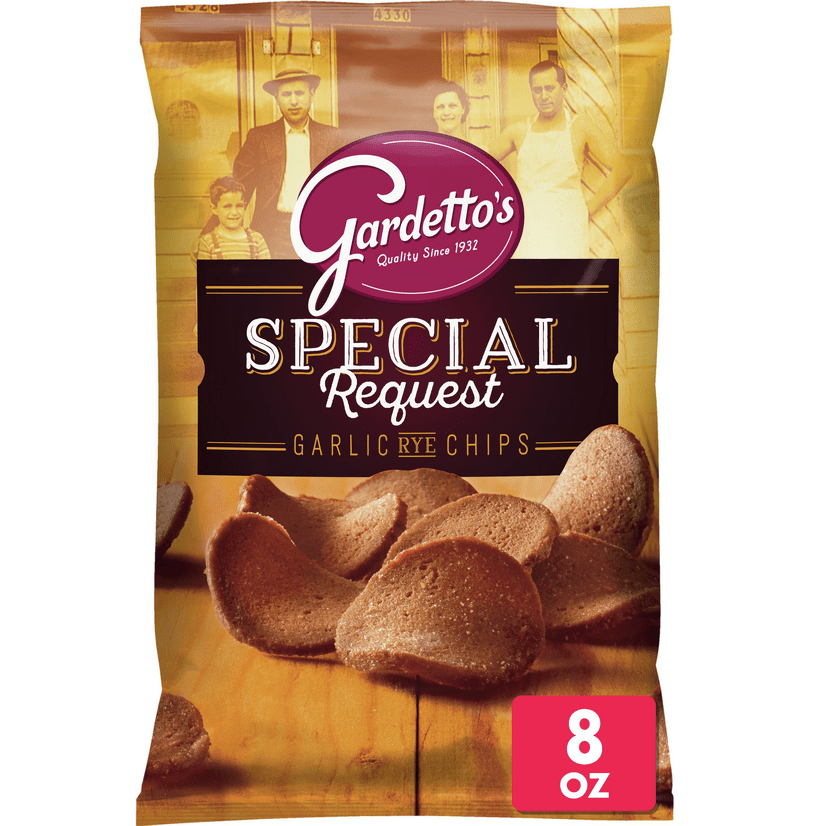 Gardetto's, Roasted Garlic Rye Chips, 8 oz. Bag