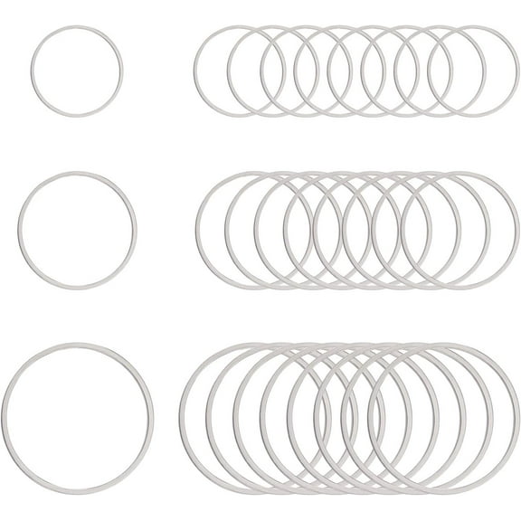 304 Stainless Steel Linking Ring Ring Stainless Steel Color 60pcs/box