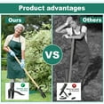 thumbnail image 6 of Stand up Weed Puller Tool Heavy Duty Weeding Tool with Long Wooden Handle and 4-Claw Steel Head, 6 of 7