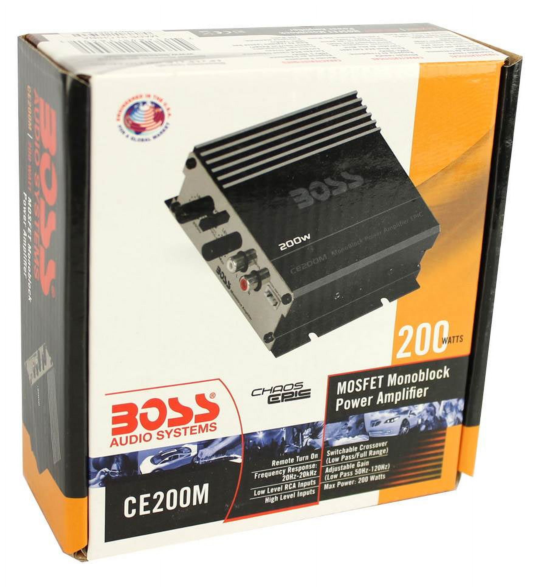 New BOSS CE200M 200 Watt Mono A/B Mini Car/Motorcycle/ATV Audio Power Amplifier - image 5 of 5