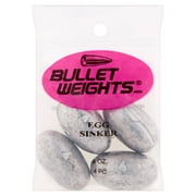 Bullet Weights EGI112-24 Lead Egg Sinkers, 4 oz Fishing Weights