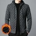 thumbnail image 4 of Ketyyh-chn99 Winter Sweaters for Men Long Sleeve Knit Coat Open Front Cardigan Sweaters Outerwear Grey,L, 4 of 5