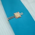 thumbnail image 2 of Best Mom Ever Pretty Flowers Mother's Day Square Tie Bar Clip Clasp Tack- Silver or Gold, 2 of 5