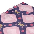thumbnail image 7 of Geometric Pink Flower Decoration Pattern Shower Curtain, Polyester Waterproof Bath Curtains for Bathroom Decorations, 72 x 72 inches, 7 of 7