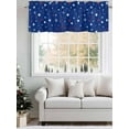 thumbnail image 5 of Star Valances for Windows, Rod Pocket Kitchen Valance Curtains - Soft & Washable Small Window Treatment for Living Room,&nbsp;Bathroom, Independence Day Memorial Day , 42x12 Inch, 1 Panel, 5 of 9
