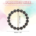 thumbnail image 2 of Uxcell 10Pcs Silk Scarf Ring Clip Bling Rhinestone T-Shirt Clips Tie Waist Knotted Buckle Rings Metal Circle Buckles for Women Black, 2 of 7