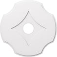 thumbnail image 1 of Ekena Millwork CMP32PL-06000 32 in. OD x 6 in. ID Square Percival Architectural Grade PVC Contemporary Ceiling Medallion, 1 of 1