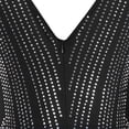 thumbnail image 4 of Vestido Nagfar para mujer sexy con cuello en V y diamantes de imitación, sin mangas, negro, 4 of 6