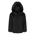 thumbnail image 4 of Aislor Kids Girls Zip Up Winter Warm Hooded Coats Fur Fleece Jacket Hoodies Sweatshirt Outwear Black 8, 4 of 7