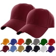 thumbnail image 4 of Sales 2026 Under $5 Wine Red Trucker Hat GIJNRIUIUA Mens 2Pc Summer Casual Outdoors Solid Color Sports Summer Hat Baseball Cap Trucker Hats, 4 of 4