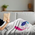 thumbnail image 3 of Japanese Soft Flannel Fleece Throw Blanket, Pair of Swimming Squid Fish Yin Yang Aquatic Pisces Marine Theme, Cozy Plush for Indoor and Outdoor Use, 70" x 90", Pink Blue, by Ambesonne, 3 of 5