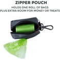 thumbnail image 5 of Mighty Paw Dog Poop Bag Holder, Zippered Pouch Includes Carabiner Hook and Fits 1 Roll of Pick-up Bags, Green, 5 of 9