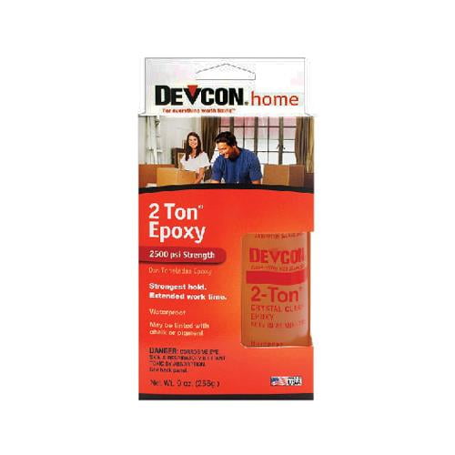 Itw Global Brands 33345 2-Ton Clear Epoxy, Two 4.5-oz. Bottles