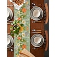 thumbnail image 2 of ERUNPONLY Wildflowers Table Runner - 108 Inch Long Summer Pastoral Retro Oil Painted Cotton and Linen Blended Dress Scarves Farmhouse Table Runner for Kitchen Dining, Coffee Table, 13" x 108", 2 of 8