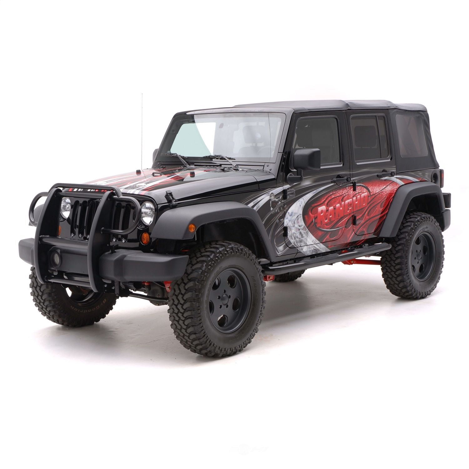 ARIES 35700 07-11 WRANGLER 4DR BLK NERF BARS Fits select: 2015-2018 JEEP WRANGLER UNLIMITED, 2012-2014 JEEP WRANGLER