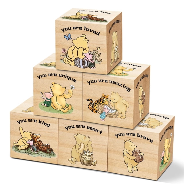 Bloques decorativos de madera Tillfuru Winnie the Pooh Nursery