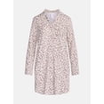 thumbnail image 6 of Joyspun Women's Dreamy Soft Collection Notch Collar Sleepshirt with Long Sleeves, Sizes XS-3X, 6 of 6
