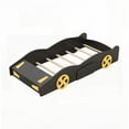 thumbnail image 2 of Twin Size Pine Wood Platform Bed with Wheels and Storage, Black, Bedroom, 2 of 20