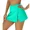 aqua, variant on Women's Swim Skirt Built-in Brief Bikini Bottoms Short Beach Dress
