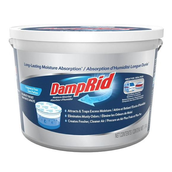 Seau absorbeur d'humidité haute capacité DampRid, sans parfum, 2 lb. 15,5 oz.